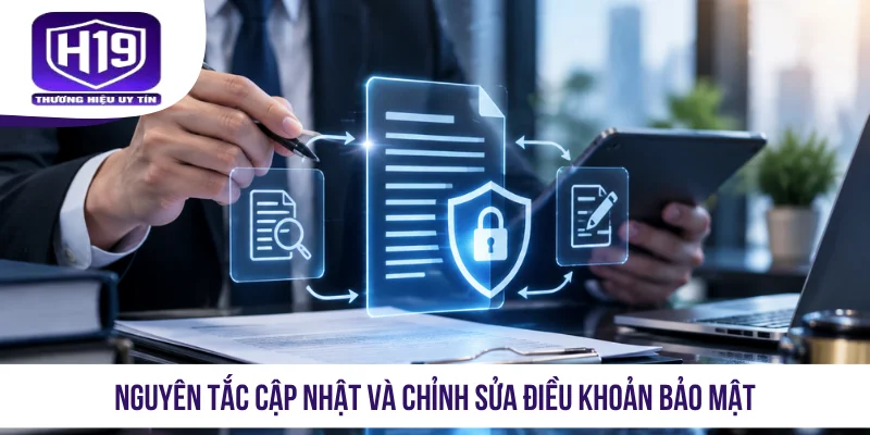 Nguyên tắc cập nhật và chỉnh sửa điều khoản bảo mật